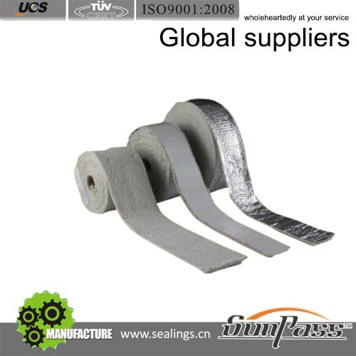 Refractory Insulation Ceramic 1260C Aluminium Foil Tape Ceramic Fiber Tape
